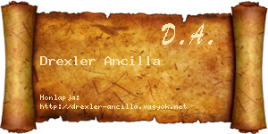 Drexler Ancilla névjegykártya